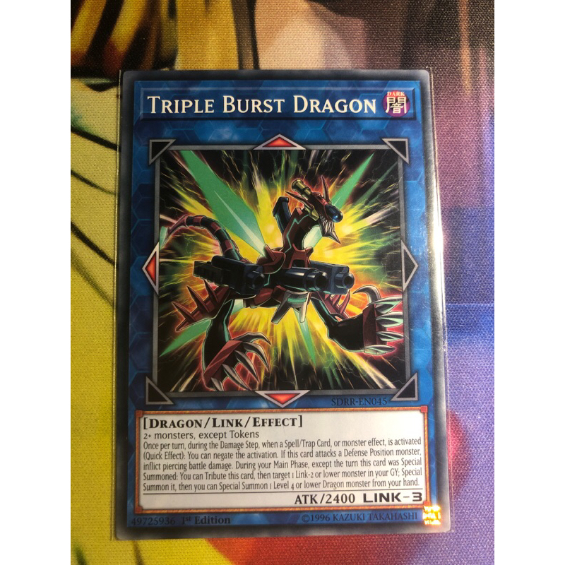 Thẻ bài Triple Burst Dragon - SDRR-EN045 - Common 1st Edition