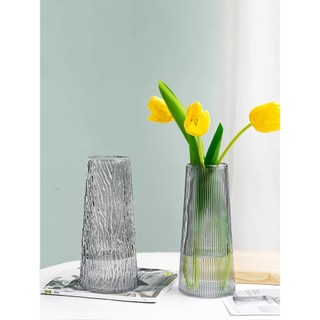 Lọ hoa thủy tinh da ếch decor cao cấp