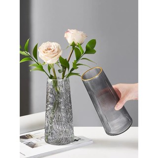 Lọ hoa thủy tinh da ếch decor cao cấp