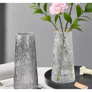 Lọ hoa thủy tinh da ếch decor cao cấp