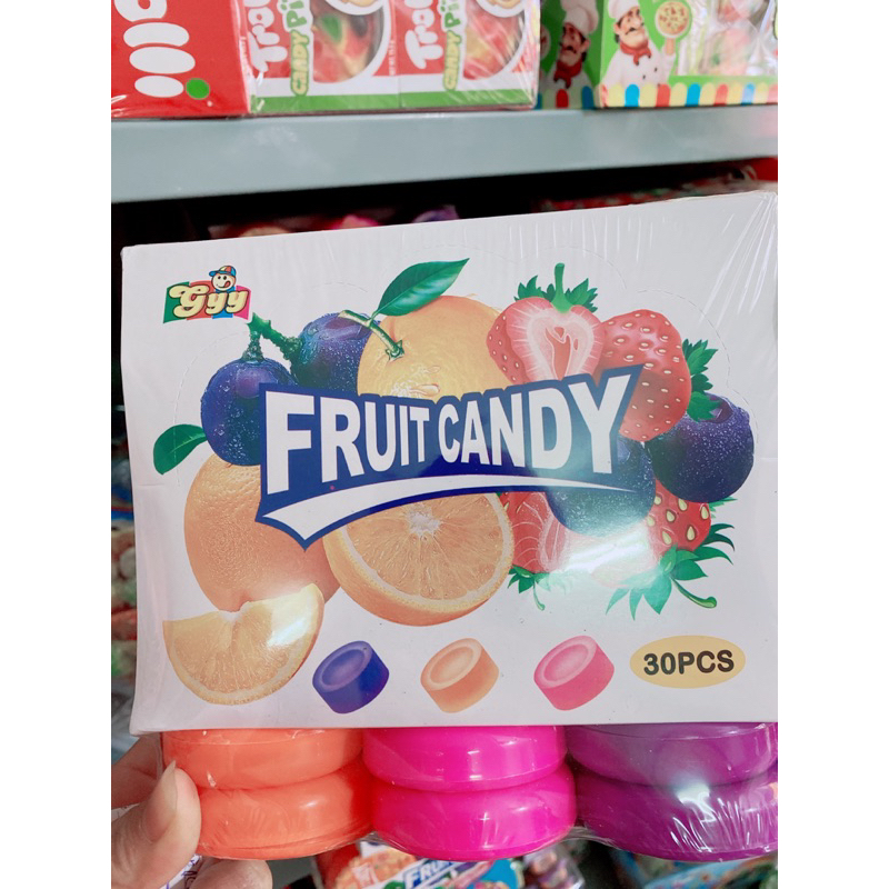 Sỉ khay 30 lọ kẹo xê trái cây
