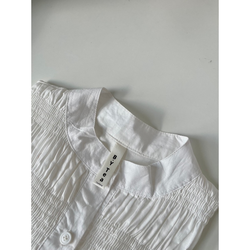 Áo babydoll, sơ mi kiểu tay phồng pha chun Thời Trang B.Y Tea Clothing