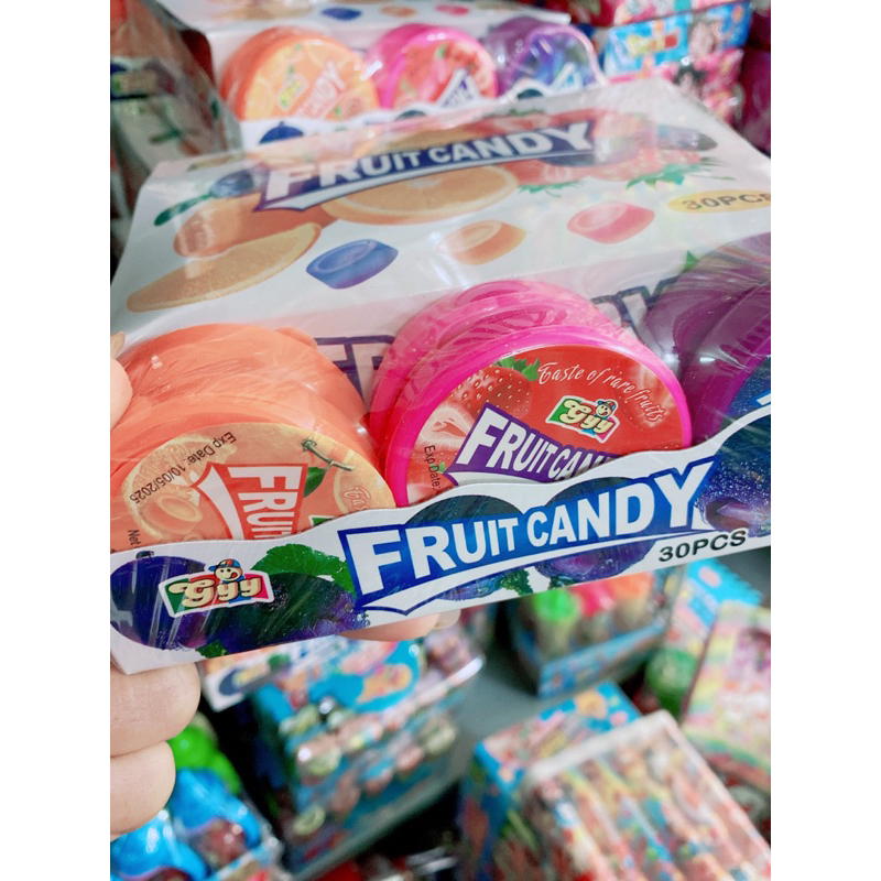 Sỉ khay 30 lọ kẹo xê trái cây
