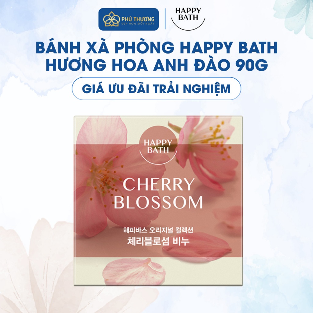 Bánh xà phòng Happy Bath Cherry Blossom 90g
