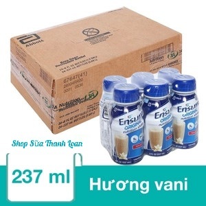 HSD T5-2025] Thùng 24 chai Sữa nước Ensure Original Vani 237ml.