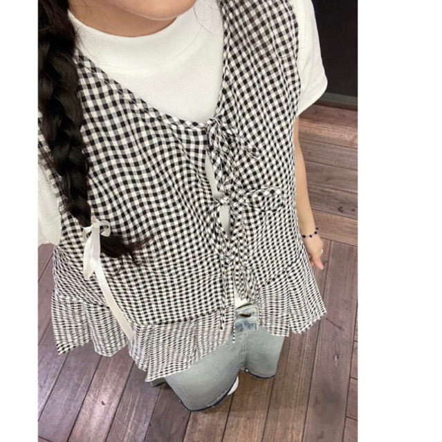 Áo kiểu cột nơ Tiny 18made ✿ 𝐁𝐲 𝐄𝐢𝐠𝐡𝐭𝐞𝐞𝐧 𝐀𝐠𝐚𝐢𝐧