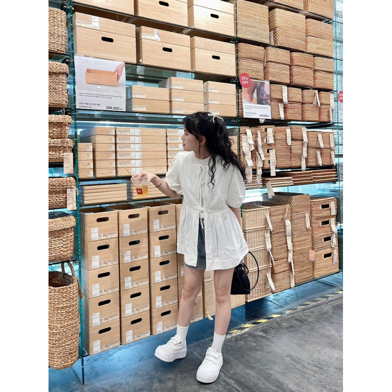 Áo babydoll Yuki 18made ✿ 𝐁𝐲 𝐄𝐢𝐠𝐡𝐭𝐞𝐞𝐧 𝐀𝐠𝐚𝐢𝐧