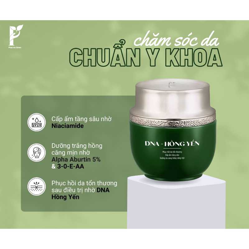 Kem dưỡng da DNA Hồng Yến Phan An Garden hỗ trợ phục hồi da, dưỡng trắng da 30g