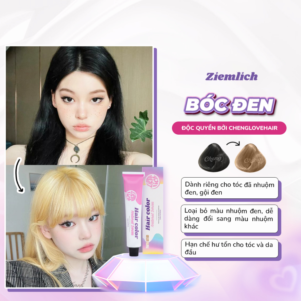 BÓC ĐEN ZIEMLICH - Thuốc Bóc Màu Tóc Đen