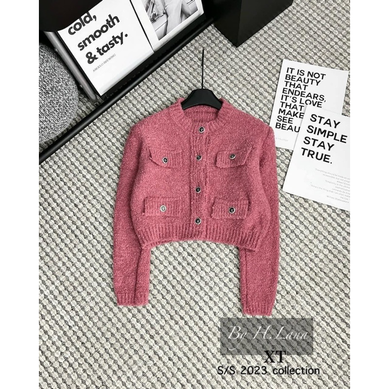 ÁO KHOÁC LEN GẠO 2 NẮP TÚI