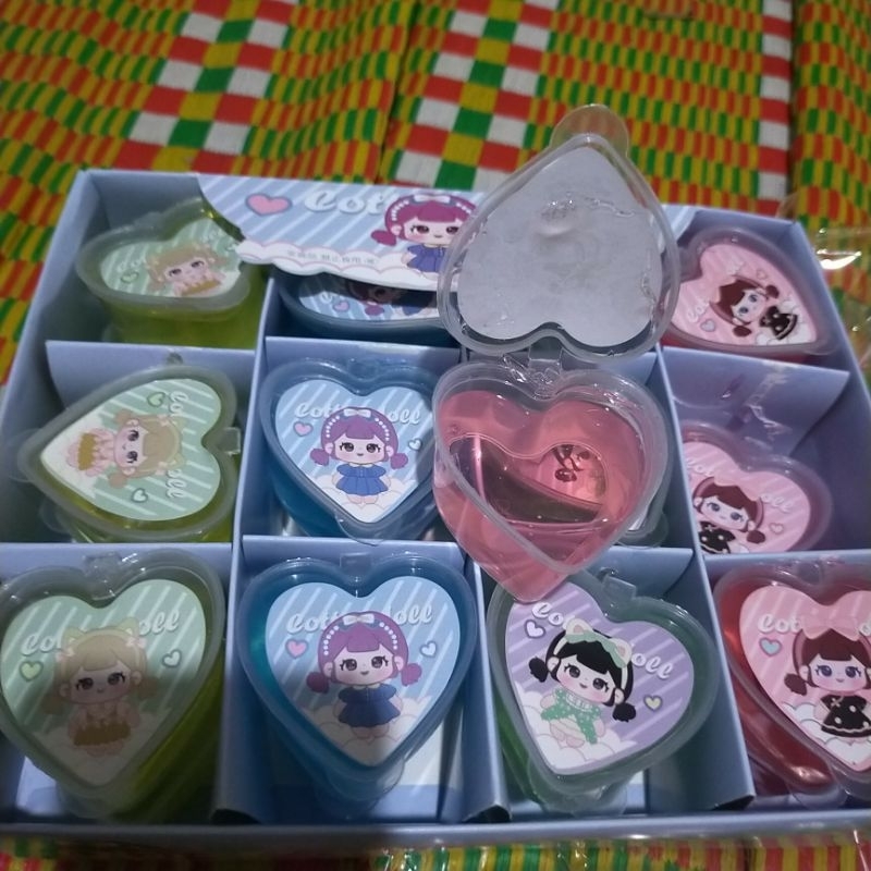 Khay 24 lọ slam trong hình trái Tim, đồ chơi an toàn cho bé