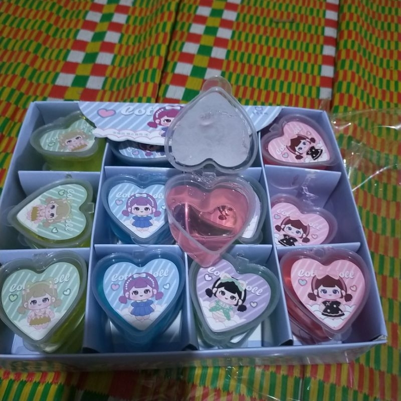 Khay 24 lọ slam trong hình trái Tim, đồ chơi an toàn cho bé