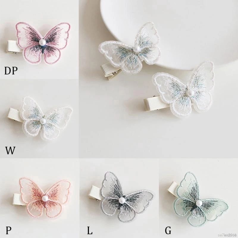 Kẹp tóc nơ ren style Hàn Quốc cho bé gái