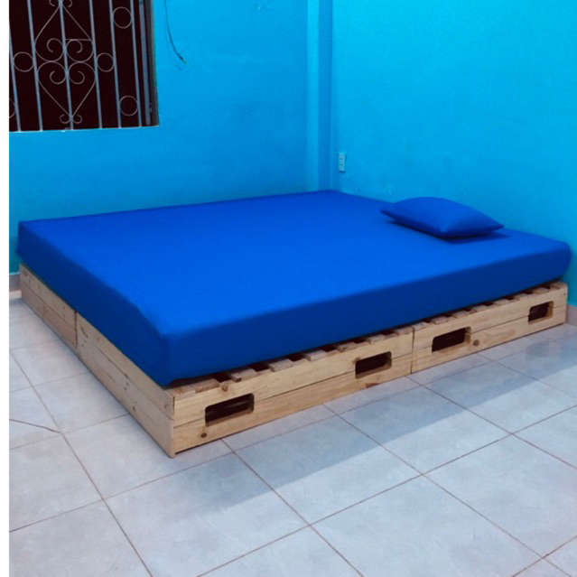 Giường Pallet Gỗ Thông Cao 20cm / Giường Gỗ Thông Dạng Hộp - BEFY