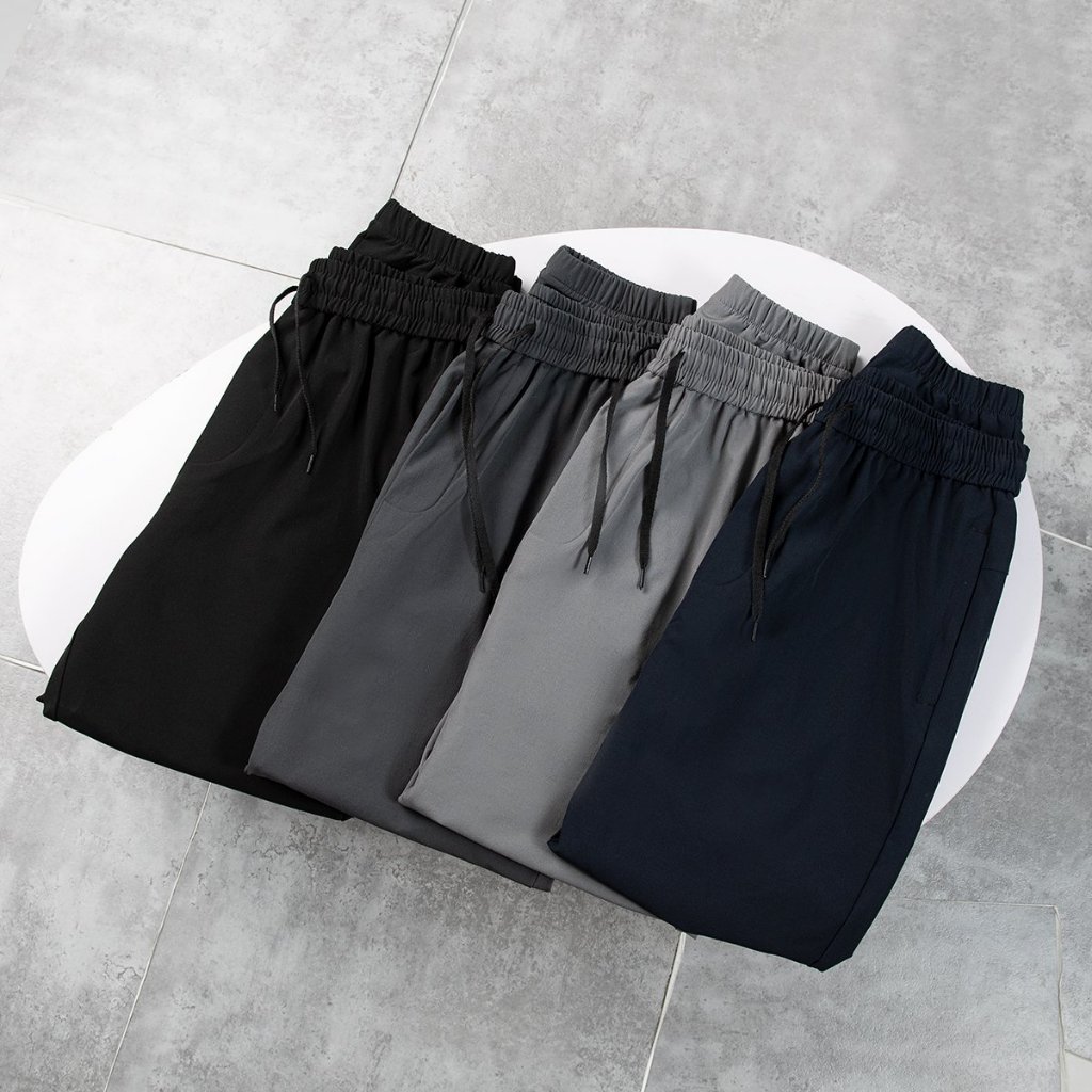 Quần Gió Thể Thao Nam Dài ZENOMA Gấu Bo Dáng Jogger Bo Chân Thể Thao Vải Co Dãn Thoải Mái Vận Động – D329