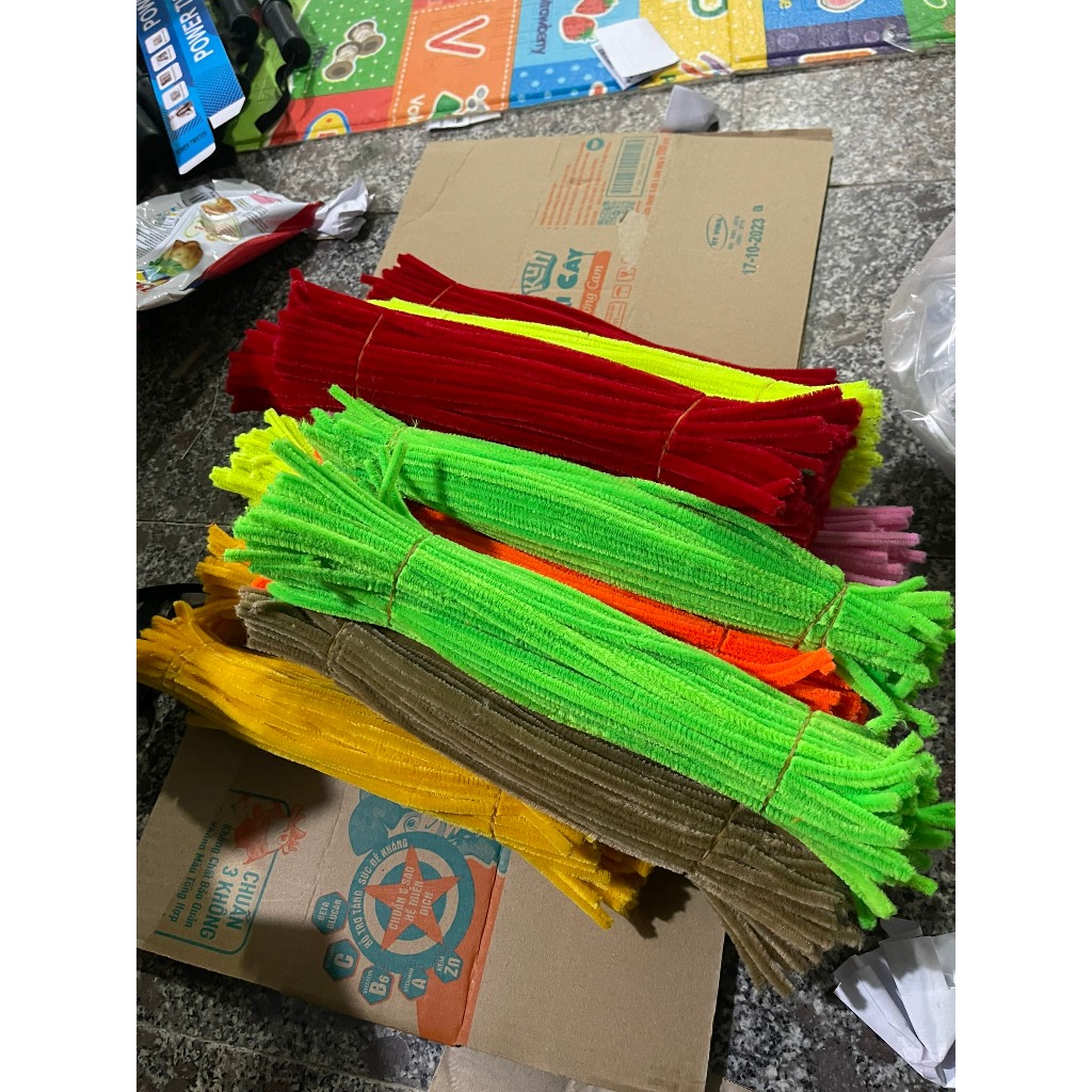 Rẻ Bó 50 - 100 que kẽm nhung làm hoa trang trí, quà tặng handmade