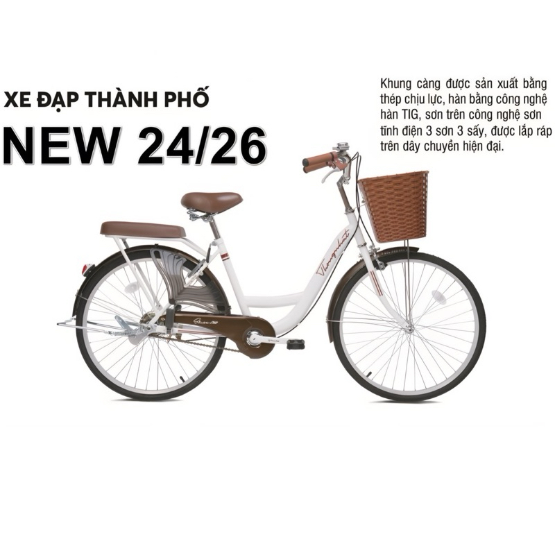 XE ĐẠP MINI THỐNG NHẤT DÀNH CHO NGƯỜI LỚN VÀ HỌC SINH 24/26 INCH