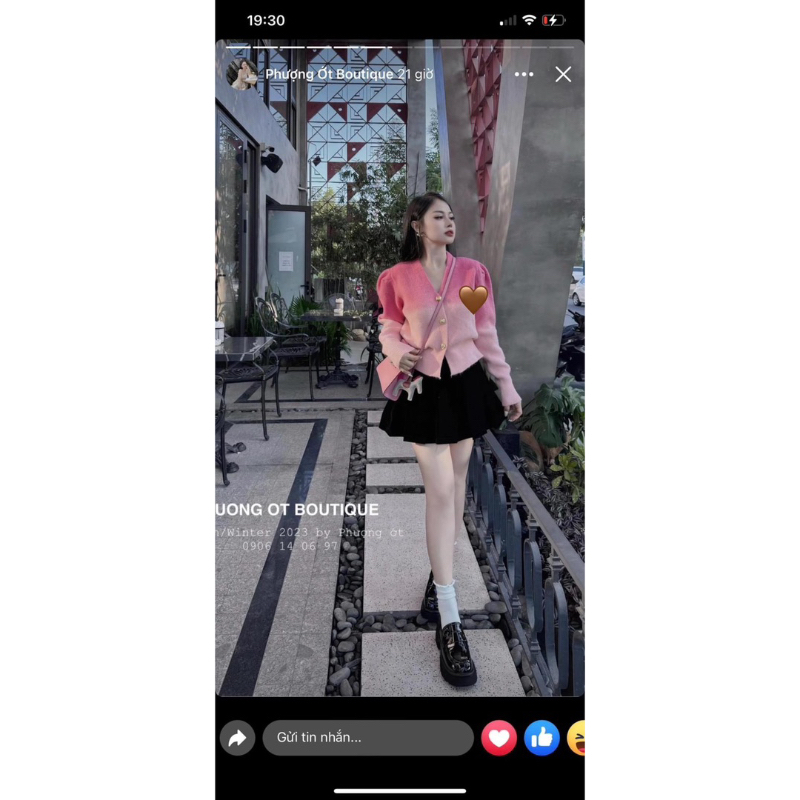 ÁO LEN LOANG HỒNG KÈM TAG YL