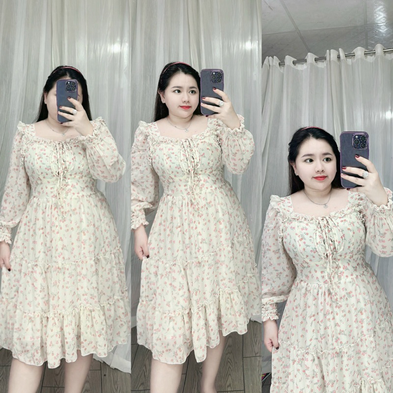 Đầm đan dây tay dài