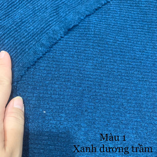 1 mét vải len gân dọc nhiều màu khổ 1m6 hàng công ty