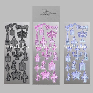 Set 3c Sticker nhãn dán style phù thuỷ trang trí toploader sổ