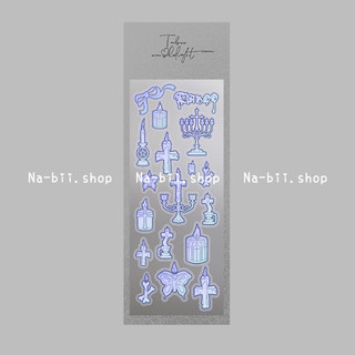 Set 3c Sticker nhãn dán style phù thuỷ trang trí toploader sổ