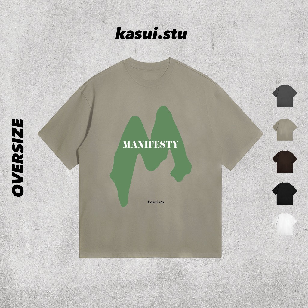 Áo Thun Oversize 250GSM MAINFESTY l KASUI l Oversize Cotton 100% 5 Màu