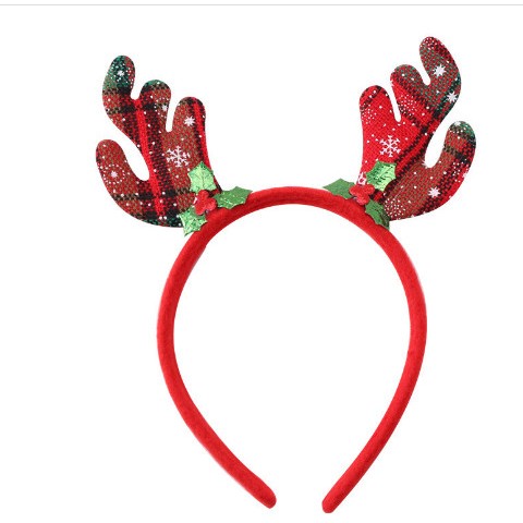 Băng đô cài tóc chủ đề giáng sinh không đèn siêu dễ thương