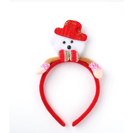 Băng đô cài tóc chủ đề giáng sinh không đèn siêu dễ thương