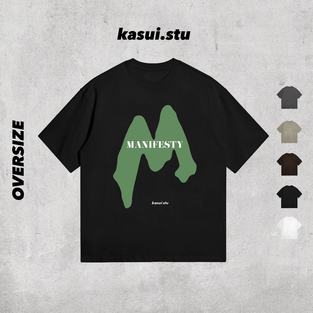 Áo Thun Oversize 250GSM MAINFESTY l KASUI l Oversize Cotton 100% 5 Màu