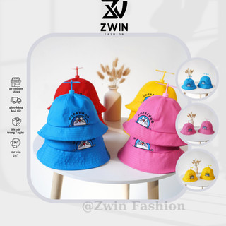 Mũ bucket thêu Doreamon có chong chóng quay đội cặp couple gia đình  CÓ SIZE NHỎ chất vải kaki form unisex nam nữ N134