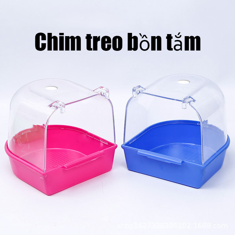 Hộp tắm cho chim tiện lợi, phù hợp với mọi loại lồng chim.