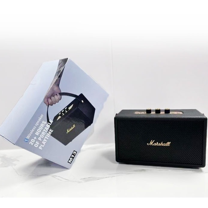 Loa Bluetooth Marshall KIBURN M13 âm thanh bass đỉnh cao,loa không dây xách tay tiện lợi cho các chuyến party chất lượng