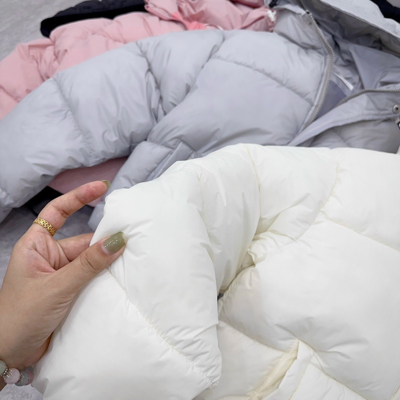 Áo phao béo nữ Quảng Châu lông vũ siêu nhẹ dáng ngắn, Áo phao nữ Ulazzang trơn lông vũ siêu ấm - PAHA SHOP A03