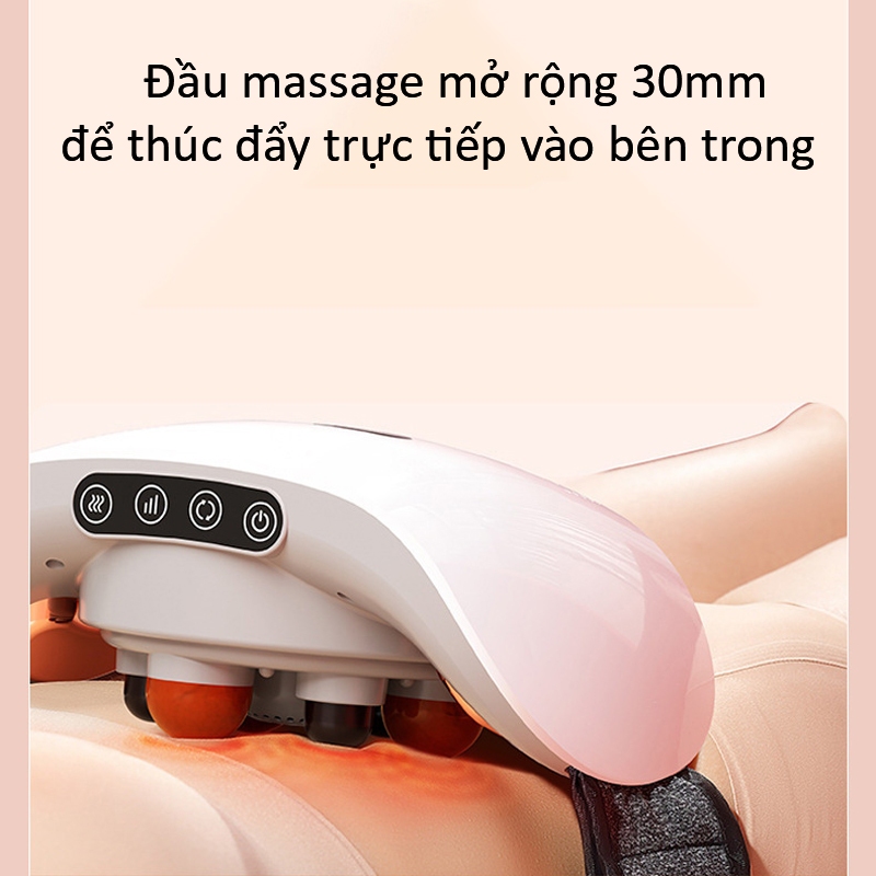 Máy Massage Bụng Đa Năng 3 Chế Độ, Đai Mát Xa Bụng Tinh Dầu Thảo Dược Chườm Nóng Giúp Giảm Mỡ Bụng, Chân Đùi, Vùng Lưng