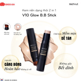 Kem nền Skinaz V10 Glow BB Stick Skinaz Hàn Quốc – 10g Hàng Chính Hãng