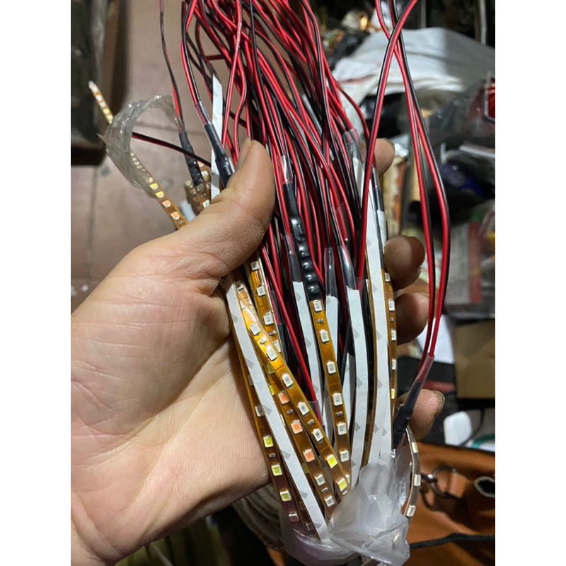 Dây led chạy 7 màu dài 1 mét 12v 24v nháy chạy cực đẹp, bọc chống nước