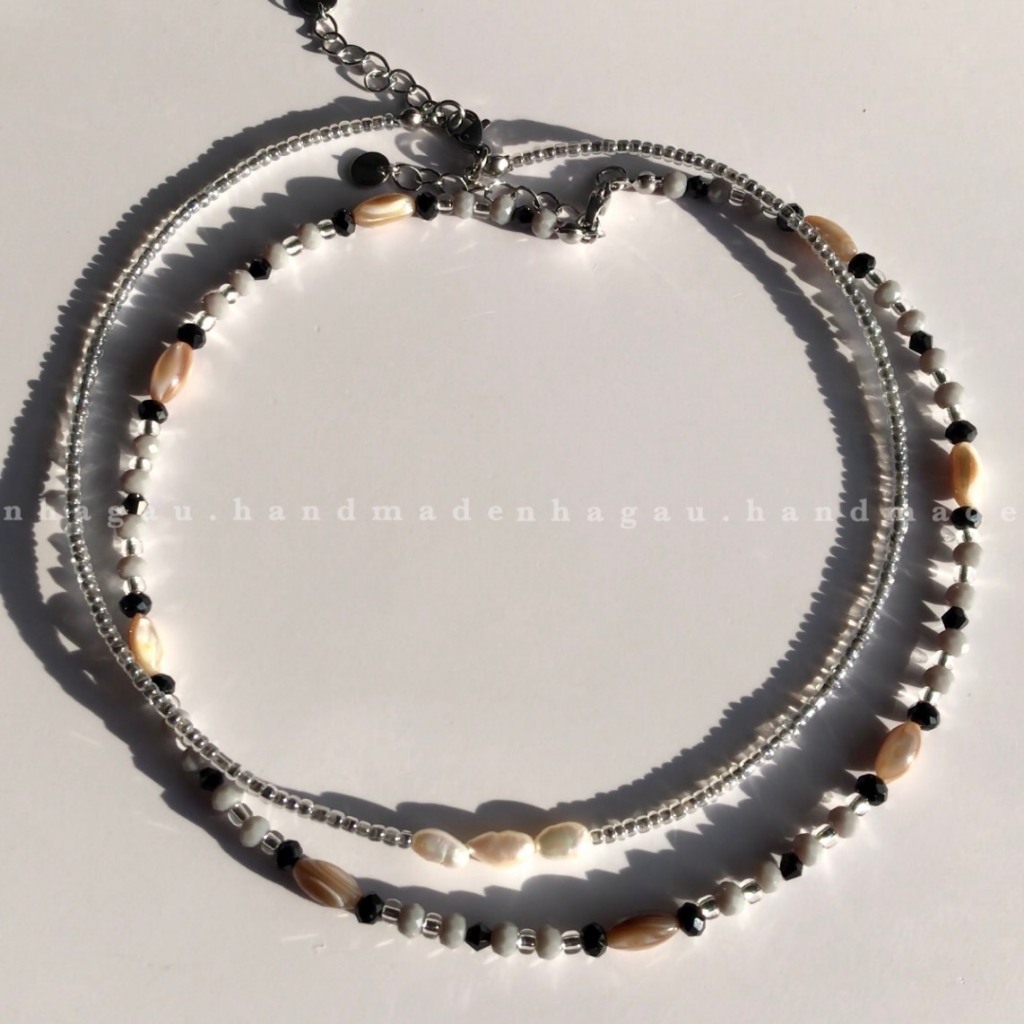 Vòng cổ hạt handmade Rombius Shine | Khóa cài không gỉ | NHA GAU | Vui lòng đọc mô tả sản phẩm.