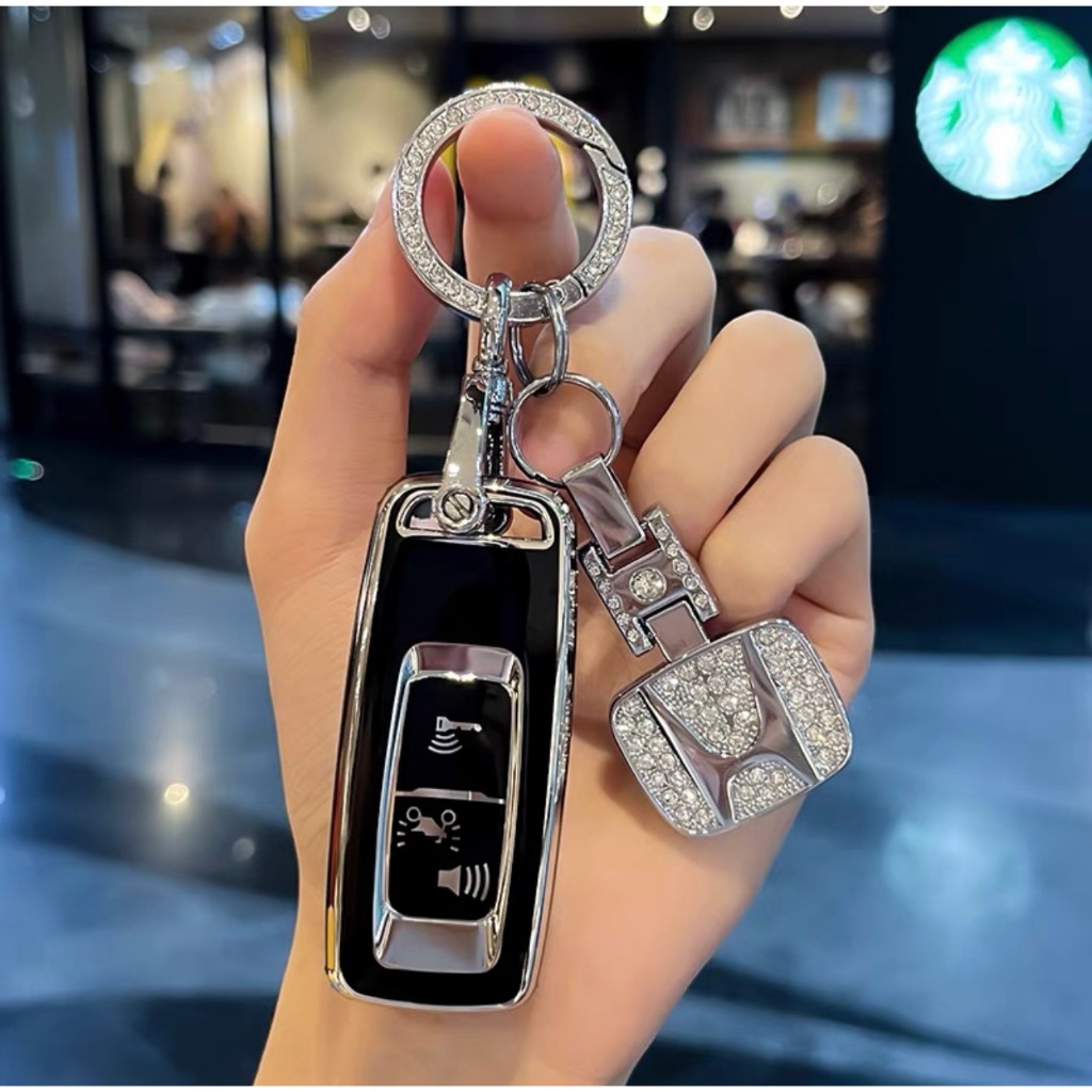 Bọc chìa khóa xe máy Honda 2 Nút Mạ Bạc Cao Cấp xe Vision, Lead, SH, SHmode, PCX , Air Blade - Ốp Chìa Khóa xe máy Honda