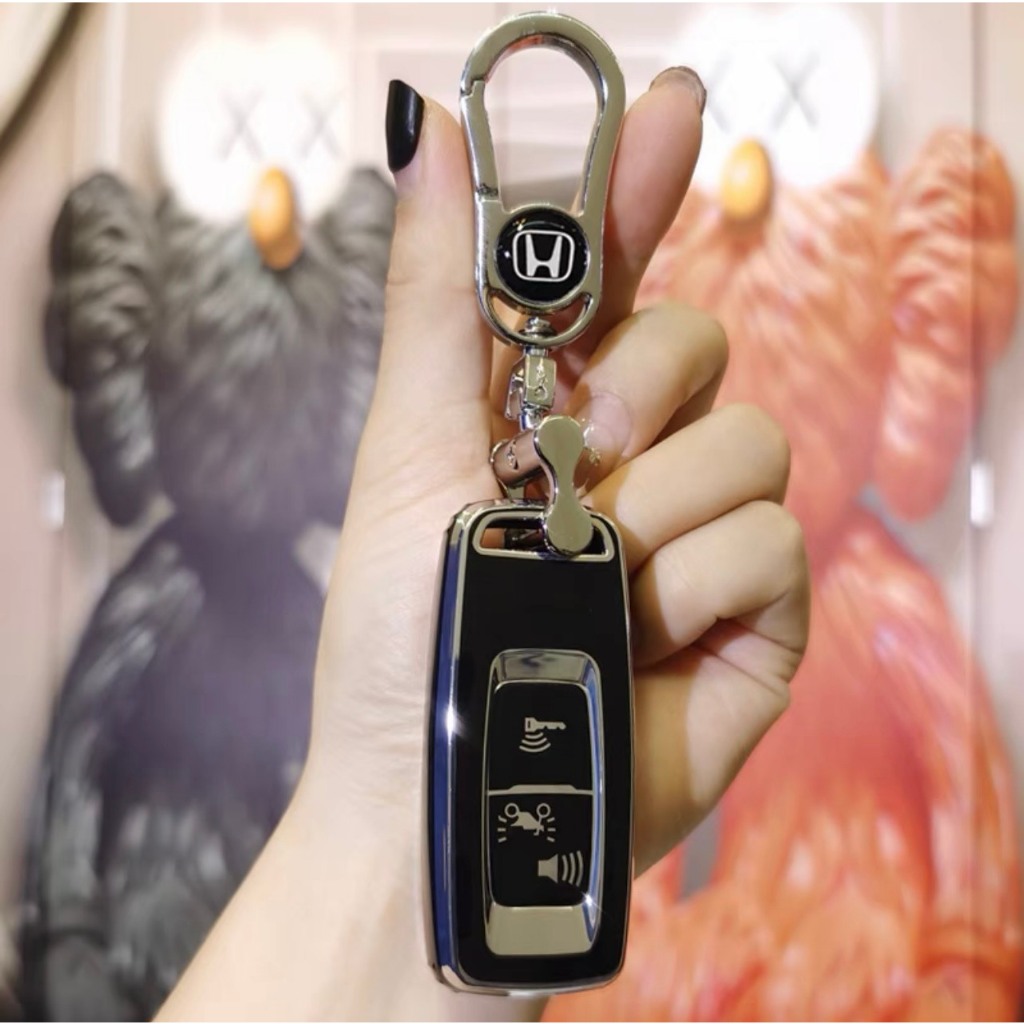 Bọc chìa khóa xe máy Honda 2 Nút Mạ Bạc Cao Cấp xe Vision, Lead, SH, SHmode, PCX , Air Blade - Ốp Chìa Khóa xe máy Honda