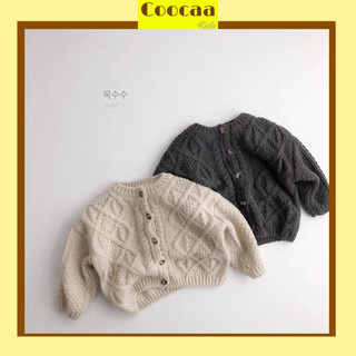 Áo khoác len cardigan Hàn Quốc cho bé trai bé gái size 80-130