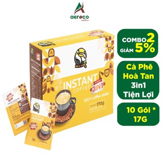  Cà phê hòa tan 3in1_Hộp giấy 10 gói*17g/gói