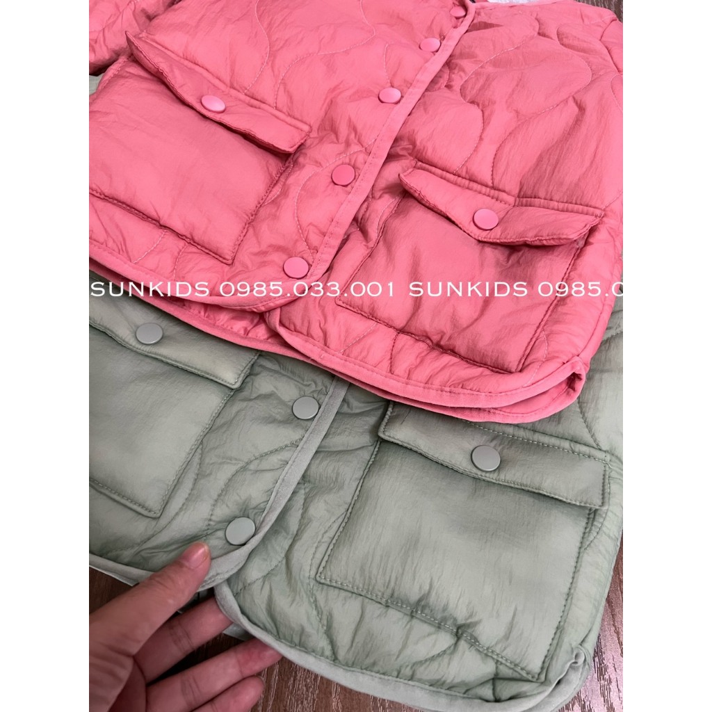 Áo phao bé gái Kia.bi chần bông siêu nhẹ