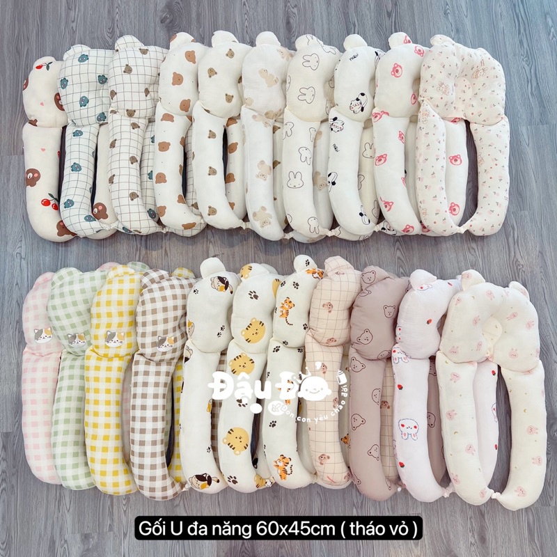🎁 Gối U tai gấu chống lõm đầu