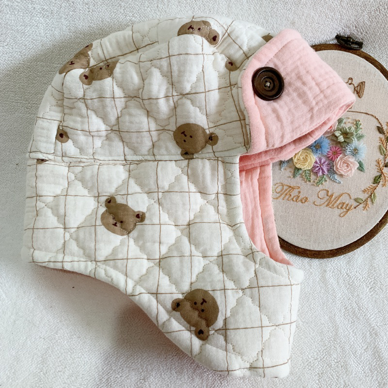 Mũ phi công giữ ấm cho bé