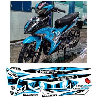 tem exciter 150 H17 đen đỏ