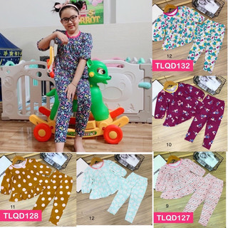 19-36kg bộ thun dài tay quần dài size đại bé gái thun borip 945