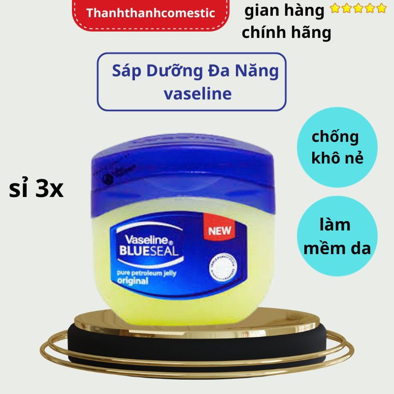 Sáp dưỡng ẩm Vaseline Mỹ 100% Pure Petroleum Jelly Original 49g, 50g, 100g - Đa Năng