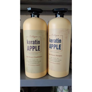 Dầu gội xả Collagen Keratin Apple 2000ml | Giảm Rụng Tóc, Kích Mọc Tóc, Phục Hồi Tóc Hư Tổn Minh Anh Hair Stores