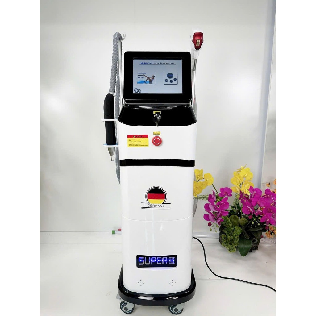 Máy Triệt Lông Xóa Xăm Super III 2in1 Diode Laser